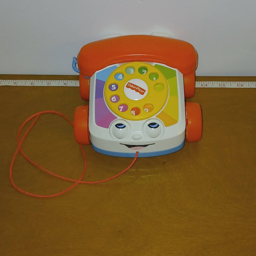 Cute Toddler Baby Fisher-Price Mattel 2015 Pull Phone Preschool Daycare Toy